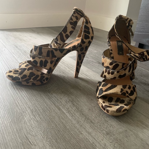 Mango Shoes - Mango Leopard print heels